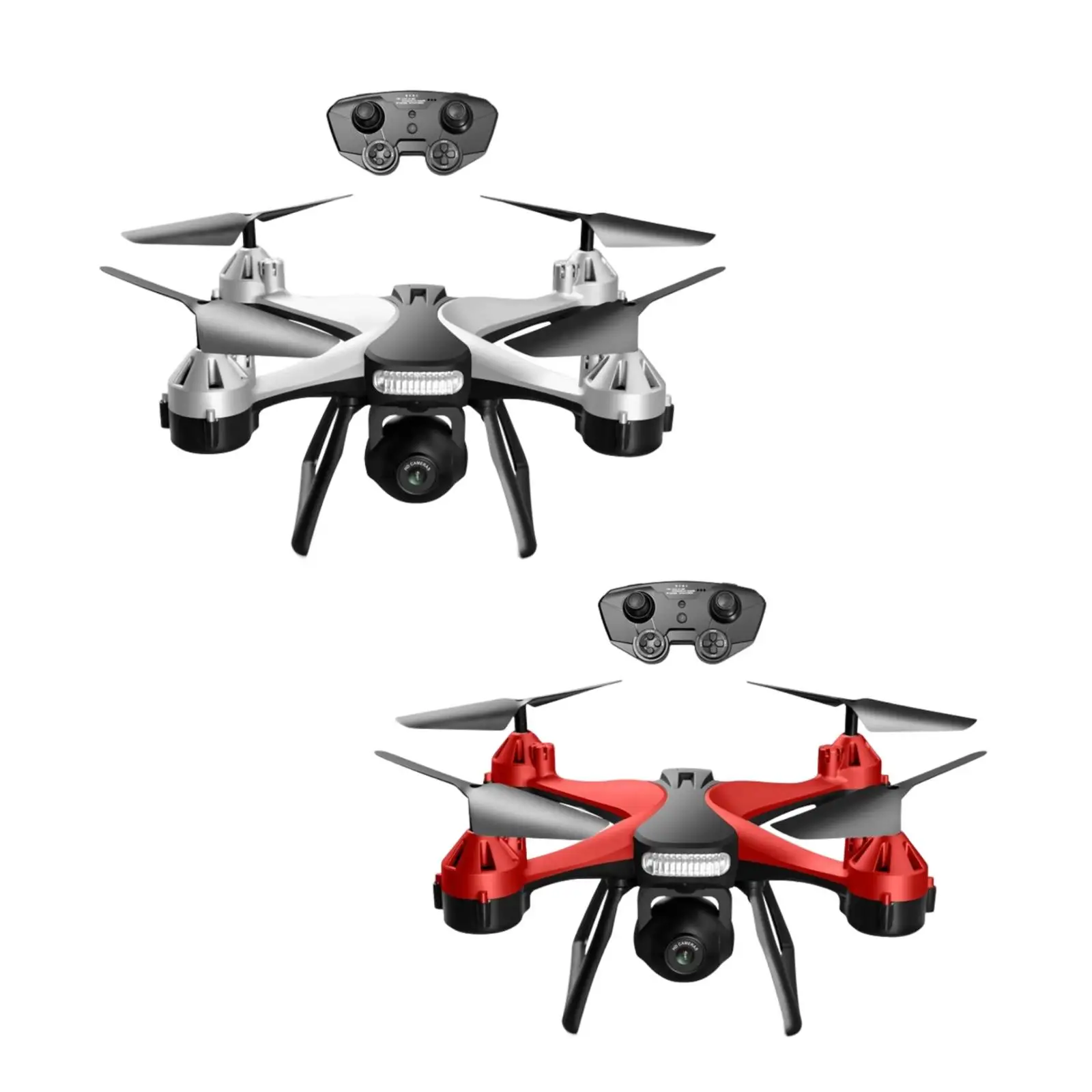 4K Camera Drone Quadcopter Remote Control Aerodynamic Streamline Design Phone Control Flying Hovering System LED Night Light