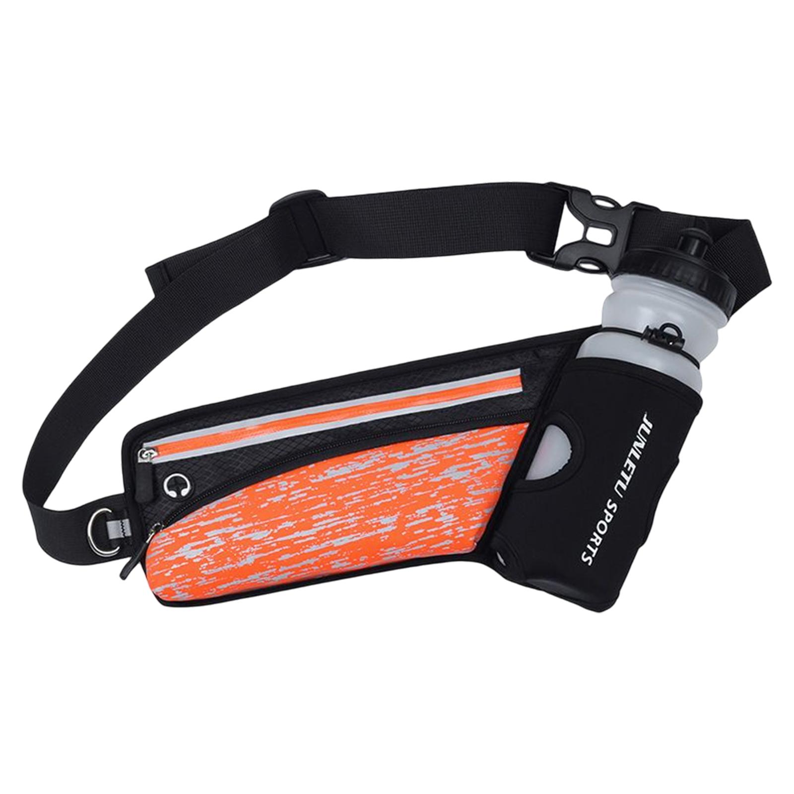 Running Belt Fanny Bag Sports Pockets Women Men with Headphone Hole Purse Waist for Workout Runners Mountaineering Fitness