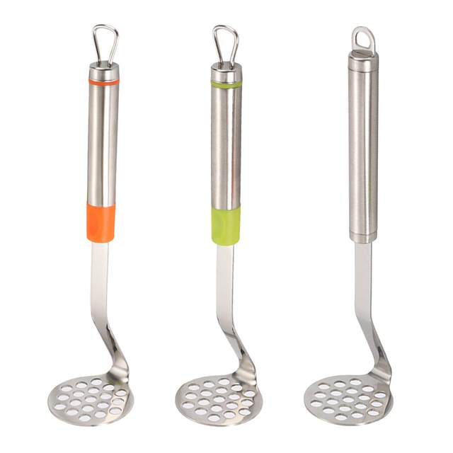 Multi Purpose Bean Masher Hand Kitchen Press Tools Utensil Pressure fruit  Sweet Potatoes Mashed Potato Pressure Device Argent 