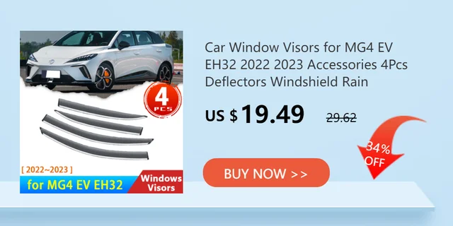 4x Windscreens für MG4 EV EH32 2022 2023 2024 Auto Zubehör Deflektoren  Awing Trim Auto Seite Fenster Visiere Regen Augenbraue wachen - AliExpress