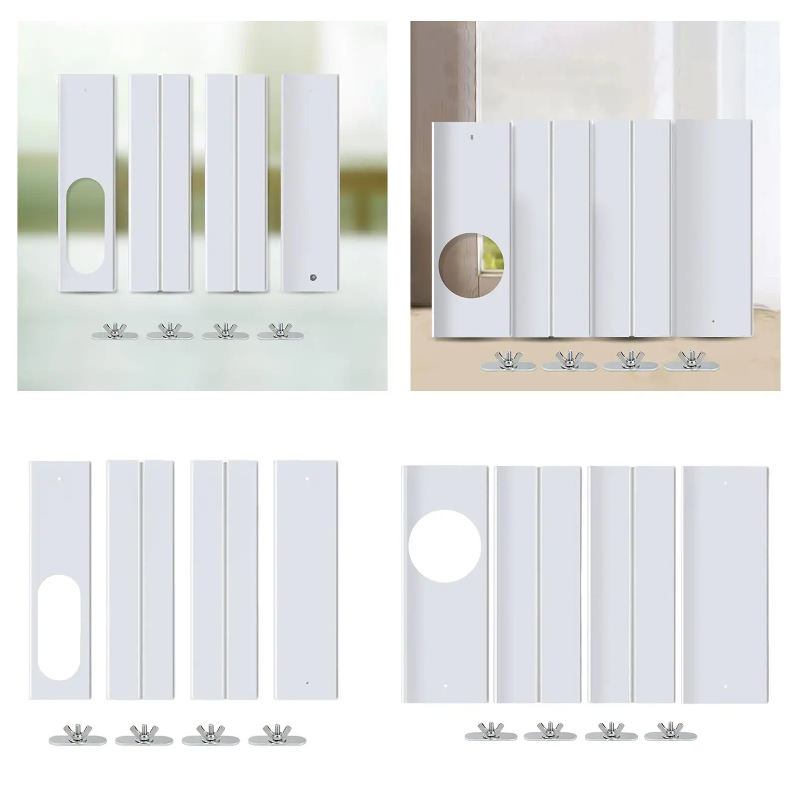4 Pieces Universal Portable Sealing for Conditioner Unit Sliding Door