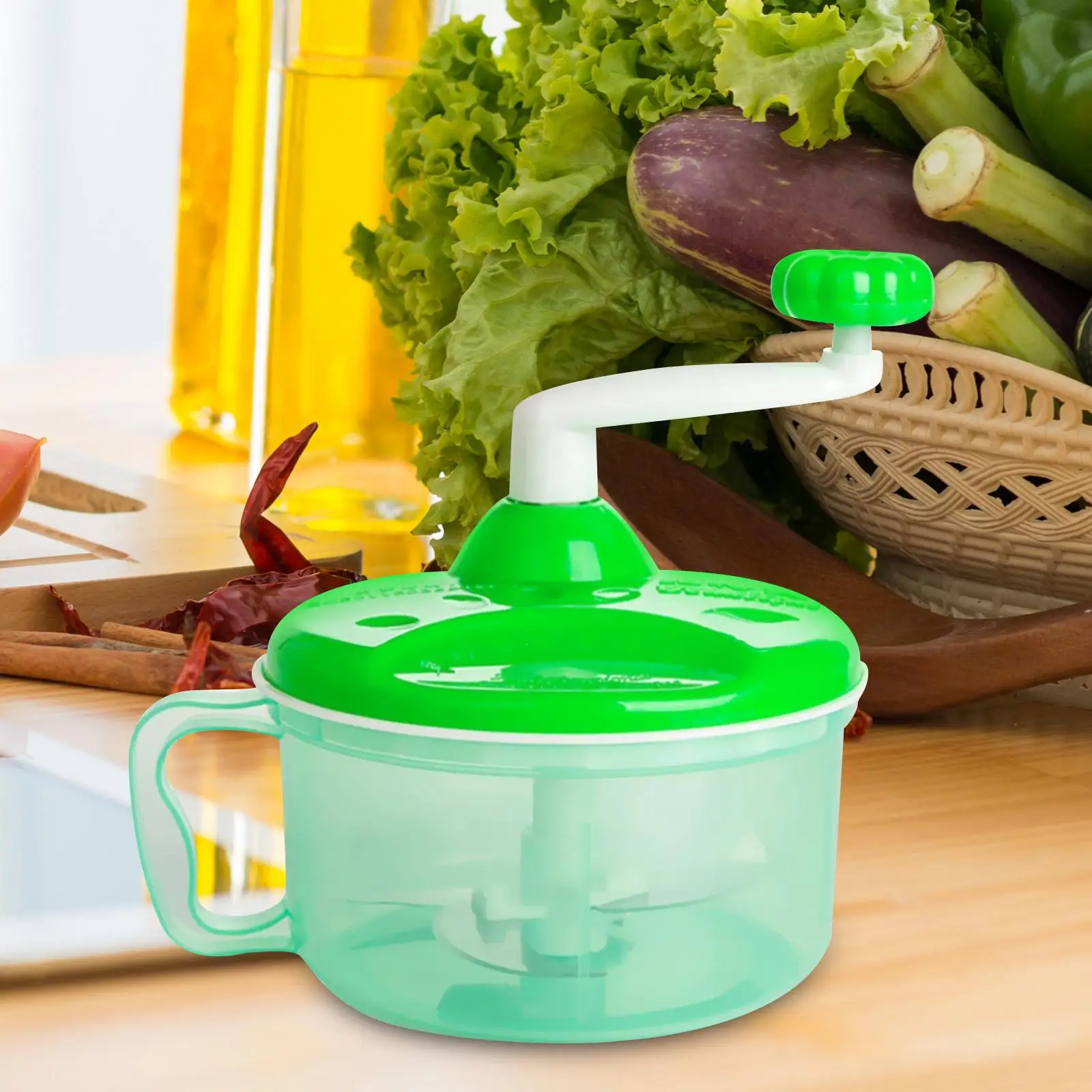 Manual Meat Grinder Durable Baby Food Supplement Machine Convenient Household Vegetable Grinder for Ginger Salad Meat Chili Nuts