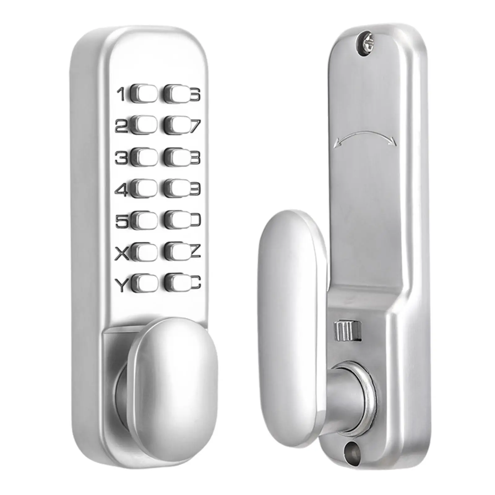 Mechanical Door Lock with Keypad Combination Door Lock Waterproof Door Knob Lock Push Button Easy to Install
