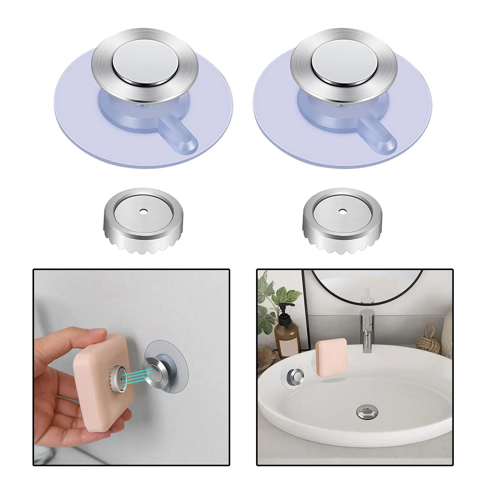 Holders Wall Mounted Punch Free Bracket Soap Hanger for Kitchen Bathroom Washroom Shower Wall