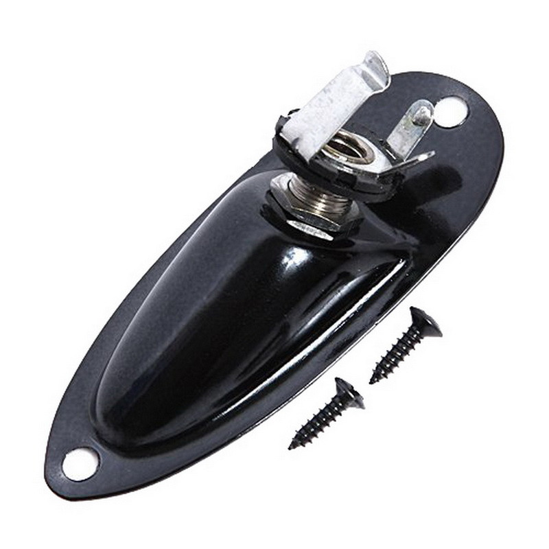 Ersatz für Strat Stratocaster E-Gitarren-Klinken platte 6,35mm 1/4 "boot förmige Audio-Anschluss buchse – Detail 3