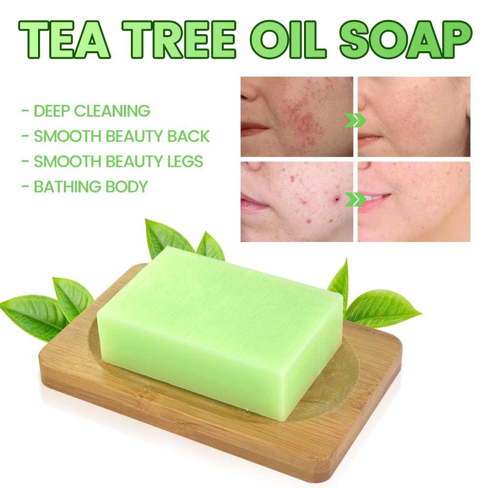 Best of Tea Tree Essential Oil Soap Handmade Soap Green Tea Face Soap Tea Tree Shower Soap Tighten Pores Control Oil Control Acne Soap Reviews & Tips