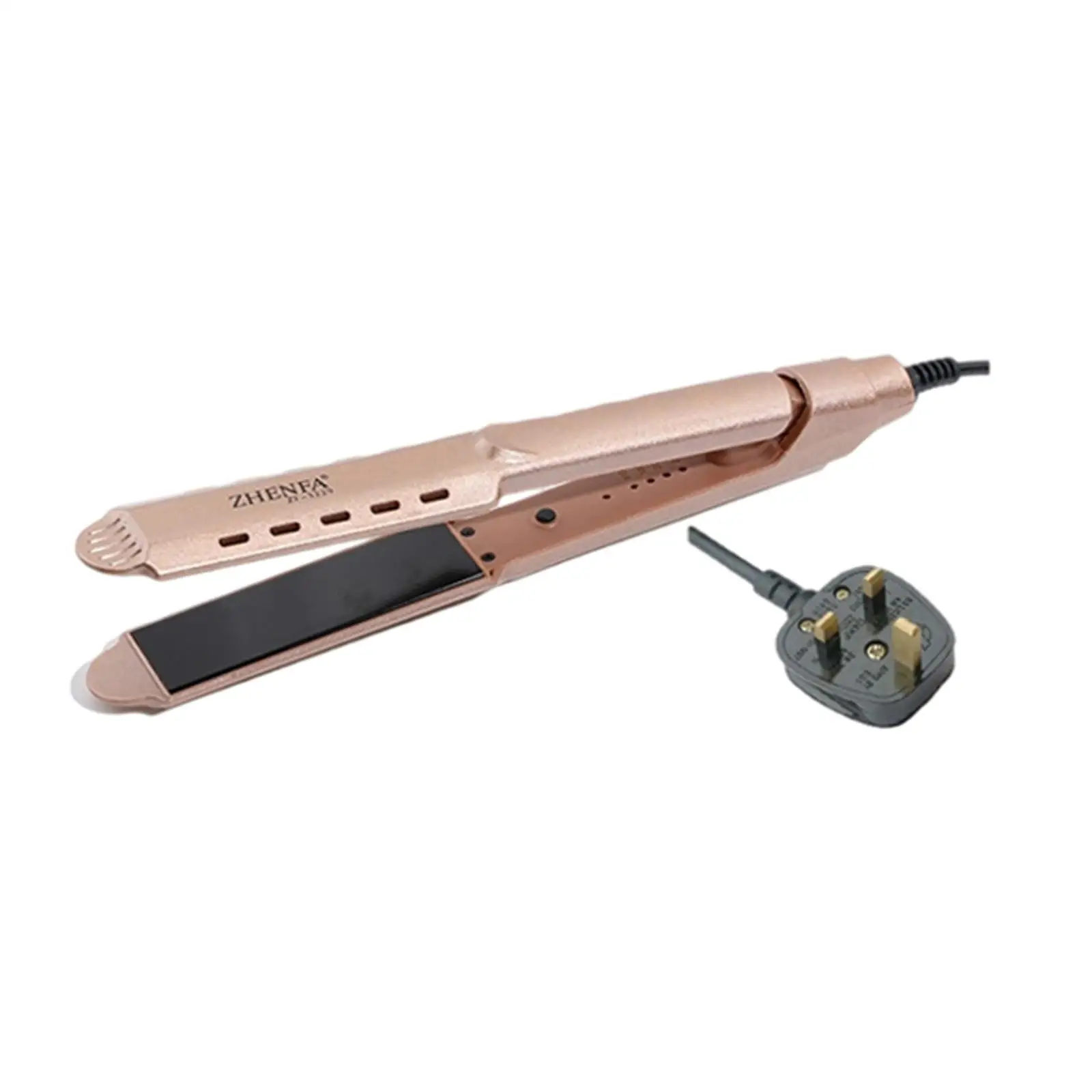 2 in 1 Hair Straightener Curler Twist Straightening Curling Iron, Plug-UK 220 V