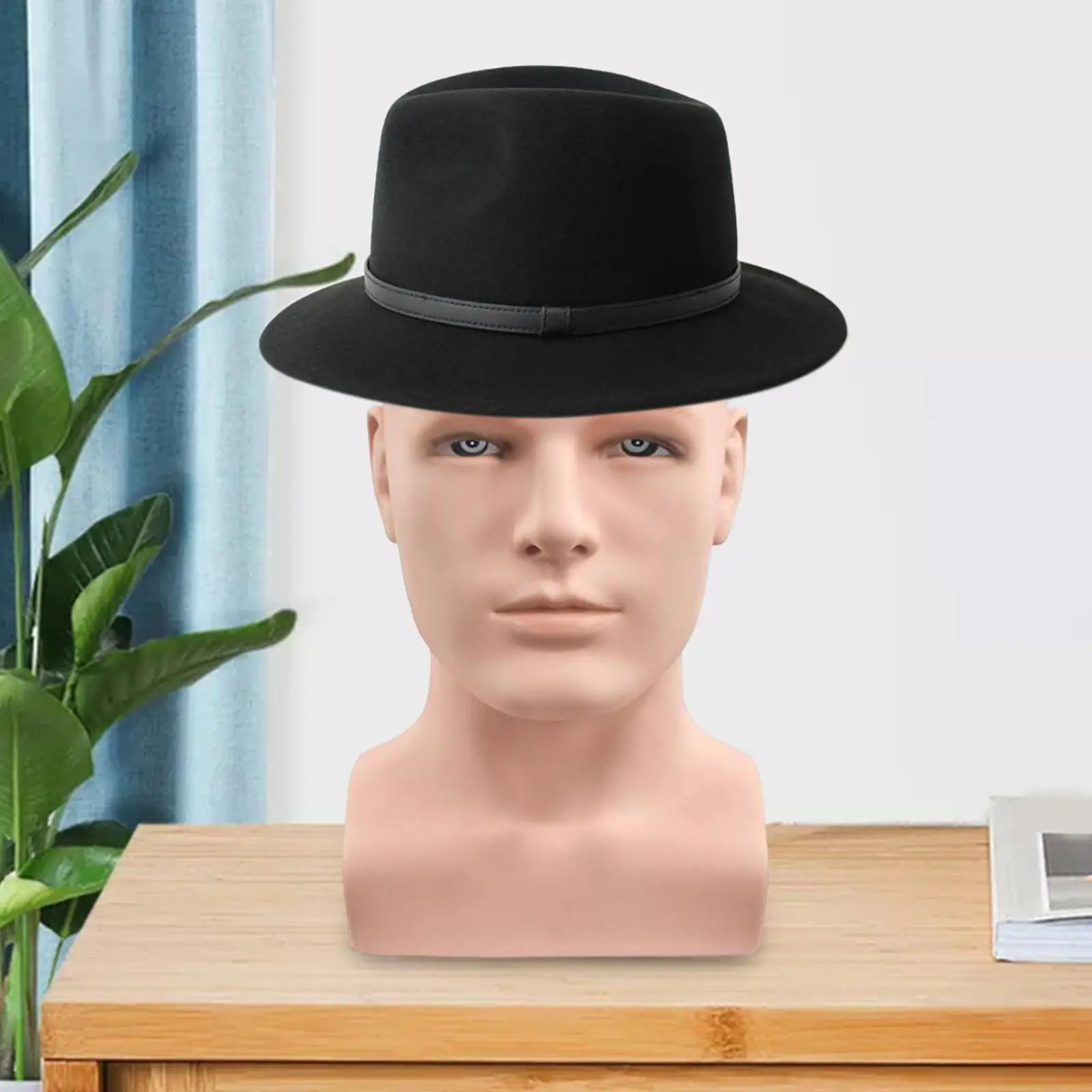 pvc Mannequin Head, Head Bust Show Head Male head Display Stand Display Prop for Hat Necklace Chain Headphone Stand Holder