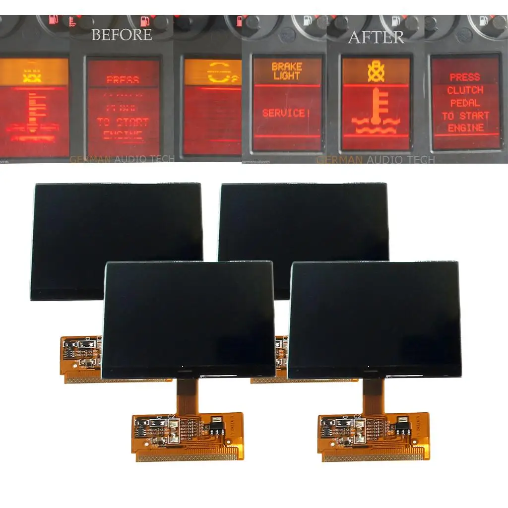 VDO FIS Cluster LCD Display Panel Monitor  for A4 B5  1995-2001 4x