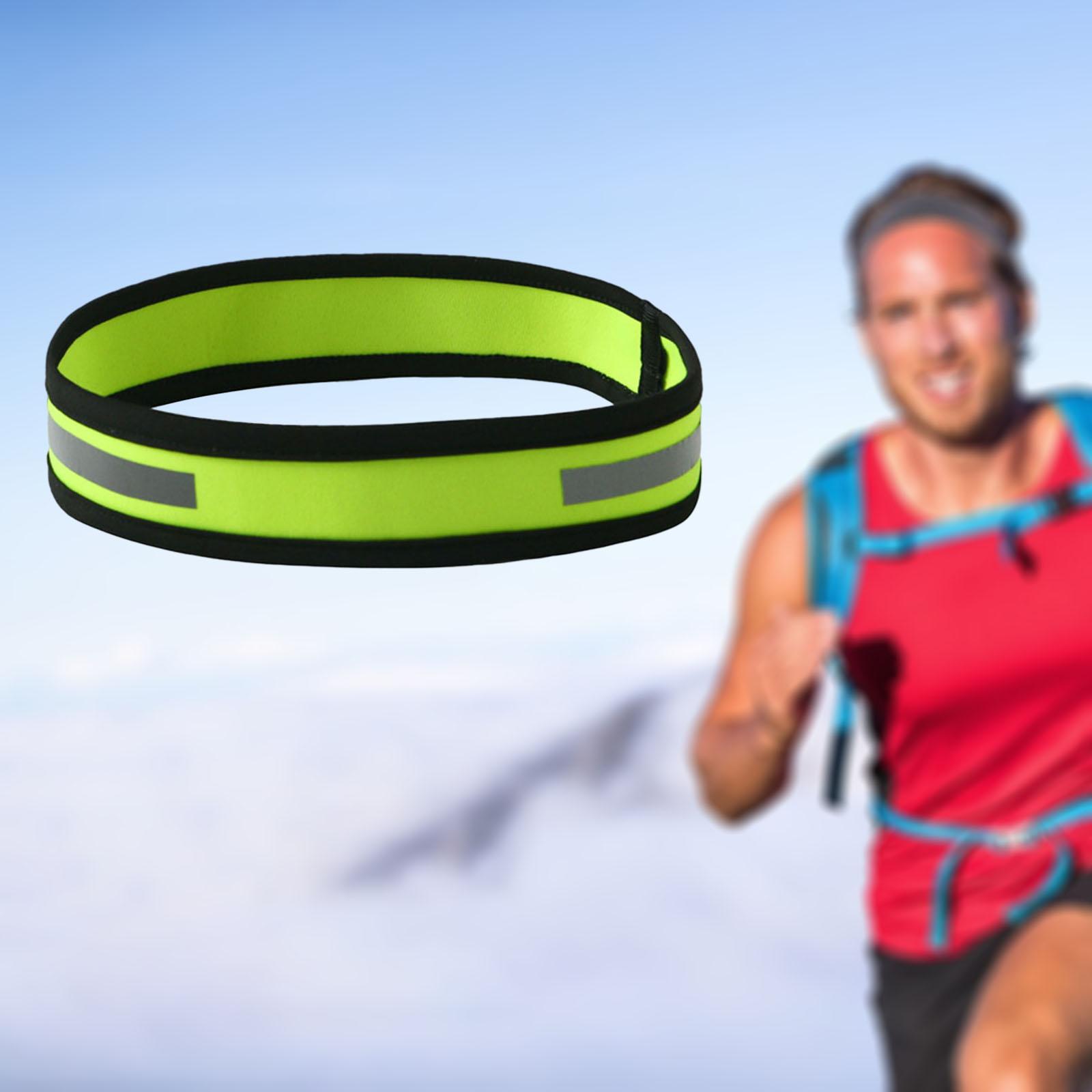 Sports Headband Reflective Sweat Absorbing Non Slip Hair Band Wrap Sweatband for Basketball Tennis Training Workout Unisex Adult