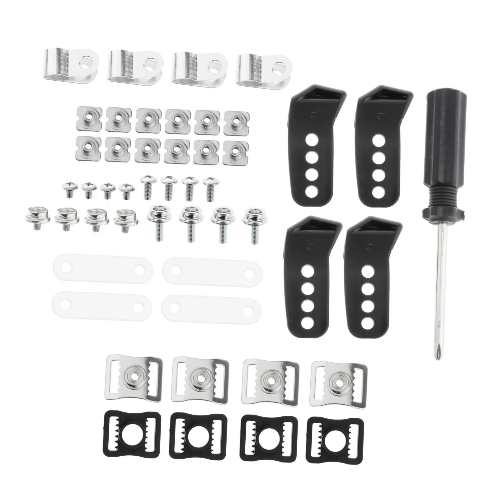 35Pcs Football Helmet Repair Kit Nuts Screwdriver Accessories Hockey Helmet Visor Screws for Baseball Sports Youth Hardware Kit