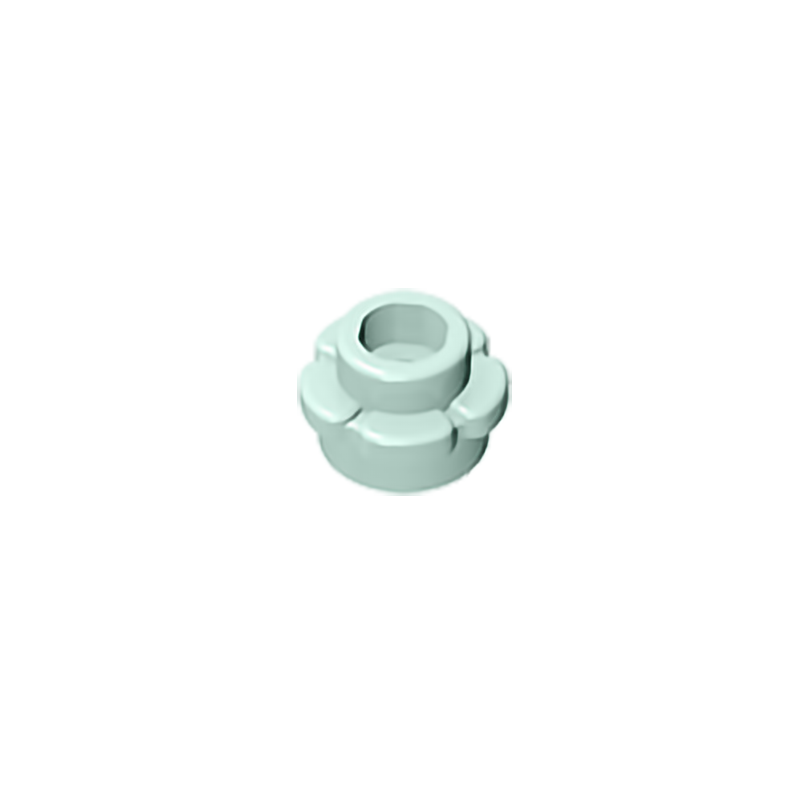 Gobricks GDS-1436 Plate, Round 1 x 1 with Flower Edge (5 Petals) compatible with lego 24866 pieces of children's DIY