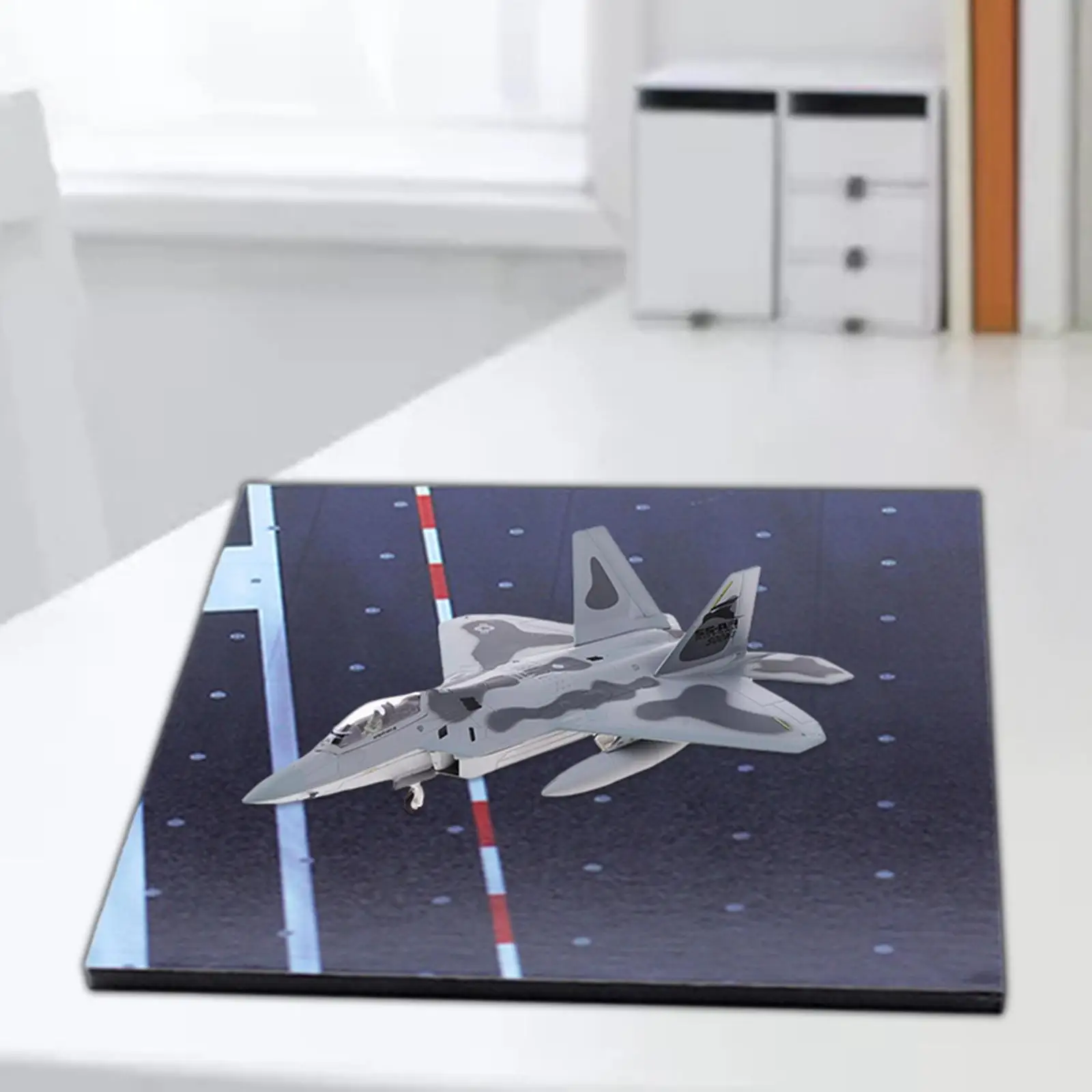 Realistic Airport Runway Platform Display Stand Aircraft Carrier for Decor