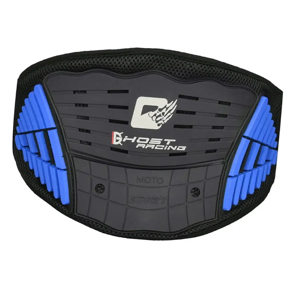 Motorcycle Kidney Belt, Leatherette Lumbar Protector Back Support 95 x 20 cm