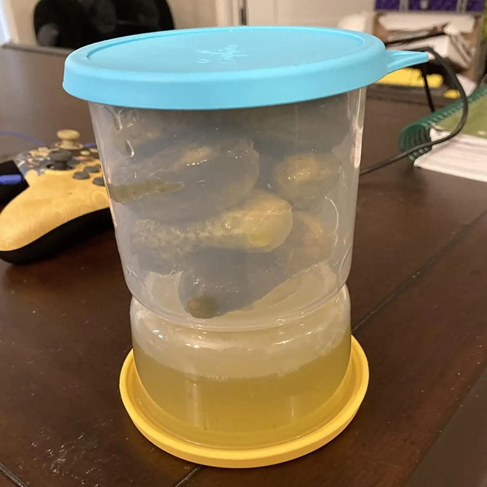 Pickle Jar Transparent Pickle and Olive Hourglass Jar for Fruits Okra Olives