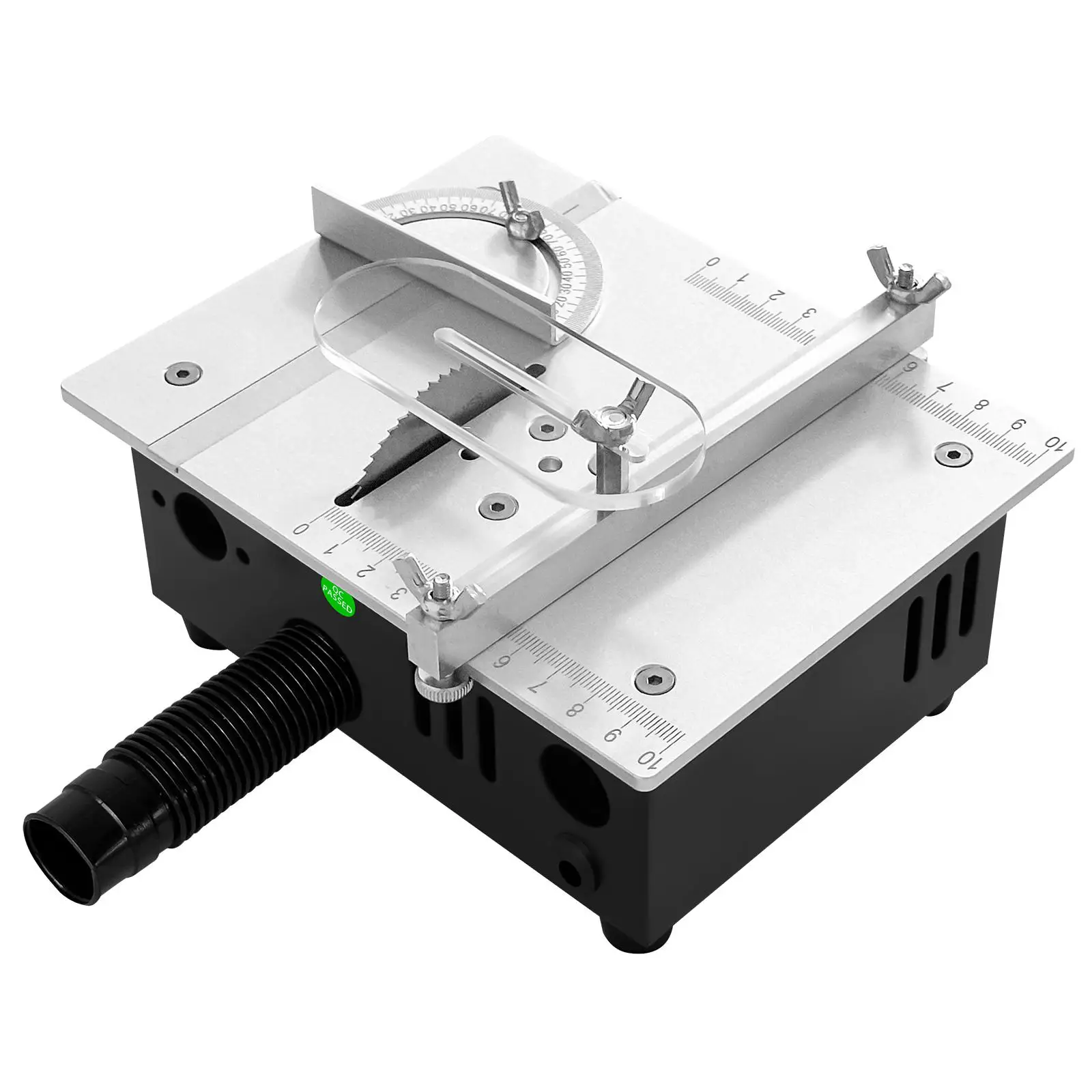 Mini Table Saw DIY Wood Acrylic Cutting Woodworking Bench Saw Mini Desktop Electric Saw for Wood Crafts Aluminum Cutting