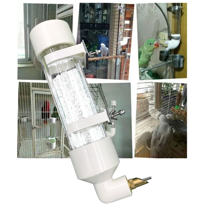 Title 2, Parakeet Bird Feeder Pet Cage Hanging Automatic...