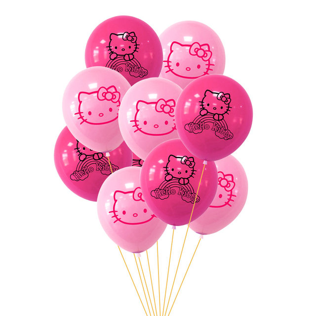 hello kitty con globos clipart