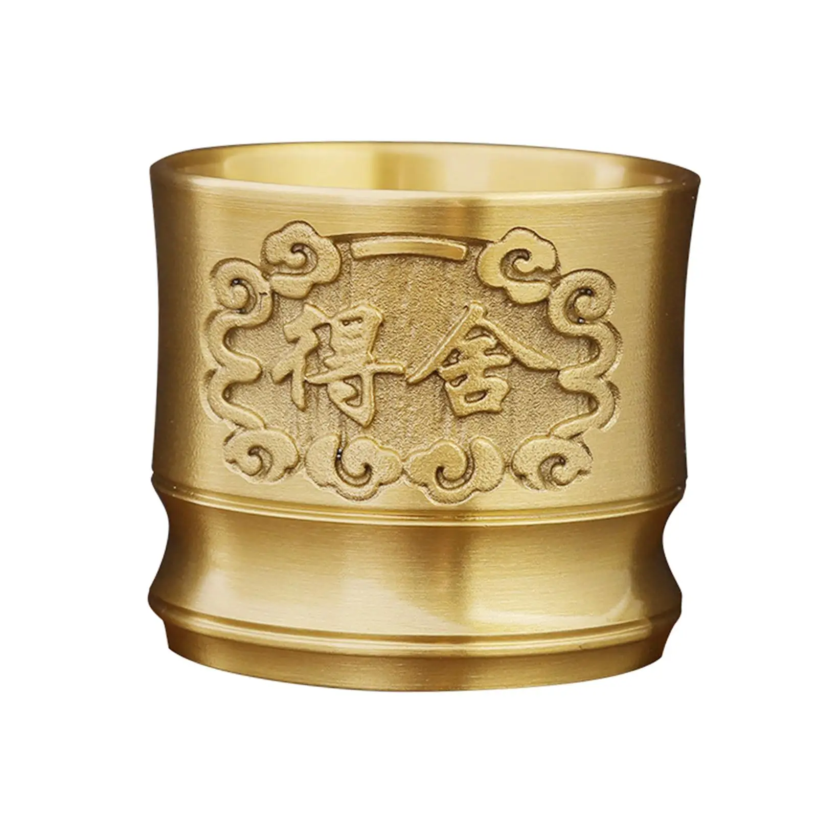 Classical Chinese Style Brass Cup for Table Decoration Housewarming Gift