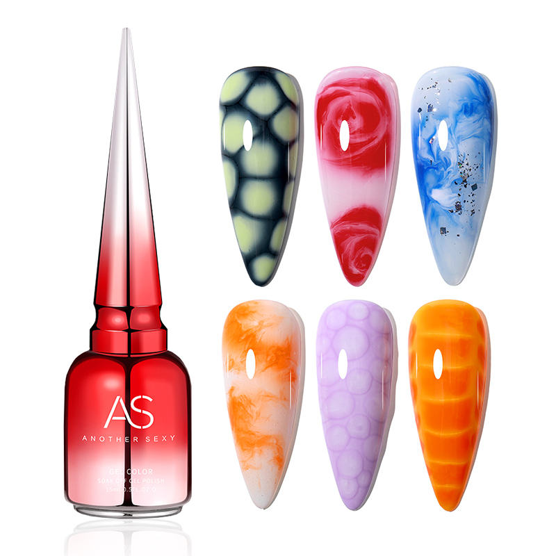 Best of AS Clear Blooming Gel 15ml UV LED Soak Off Nail Art Polish For Spreading Effect Marble Nail Polish Gel Paint Reviews & Tips