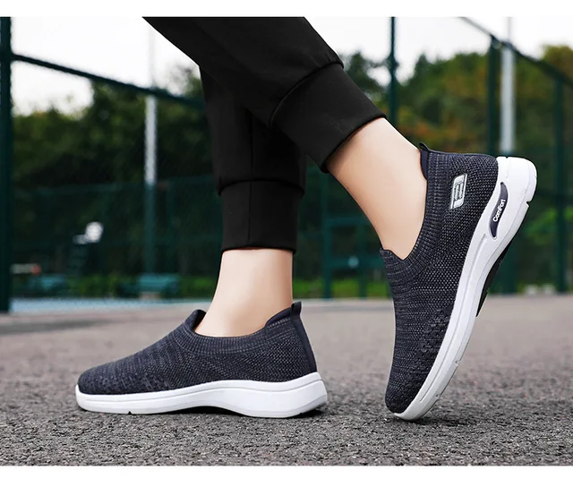 Men Running Sneaker High Top Sock Knit Sneaker Sport Shoes Mesh Ankle Boots  2024