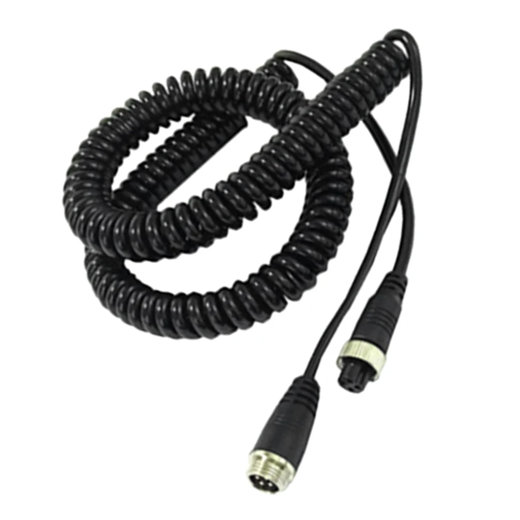 High Quality Car Male Female Backup Camera Extension Cable Spring Wire 5m