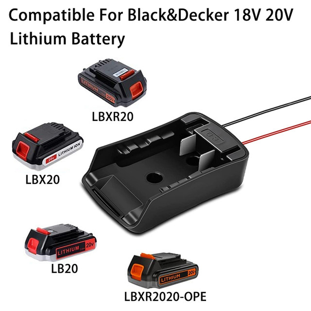 バッテリーアダプターのコンバーターへのブラック & デッカー18v 20