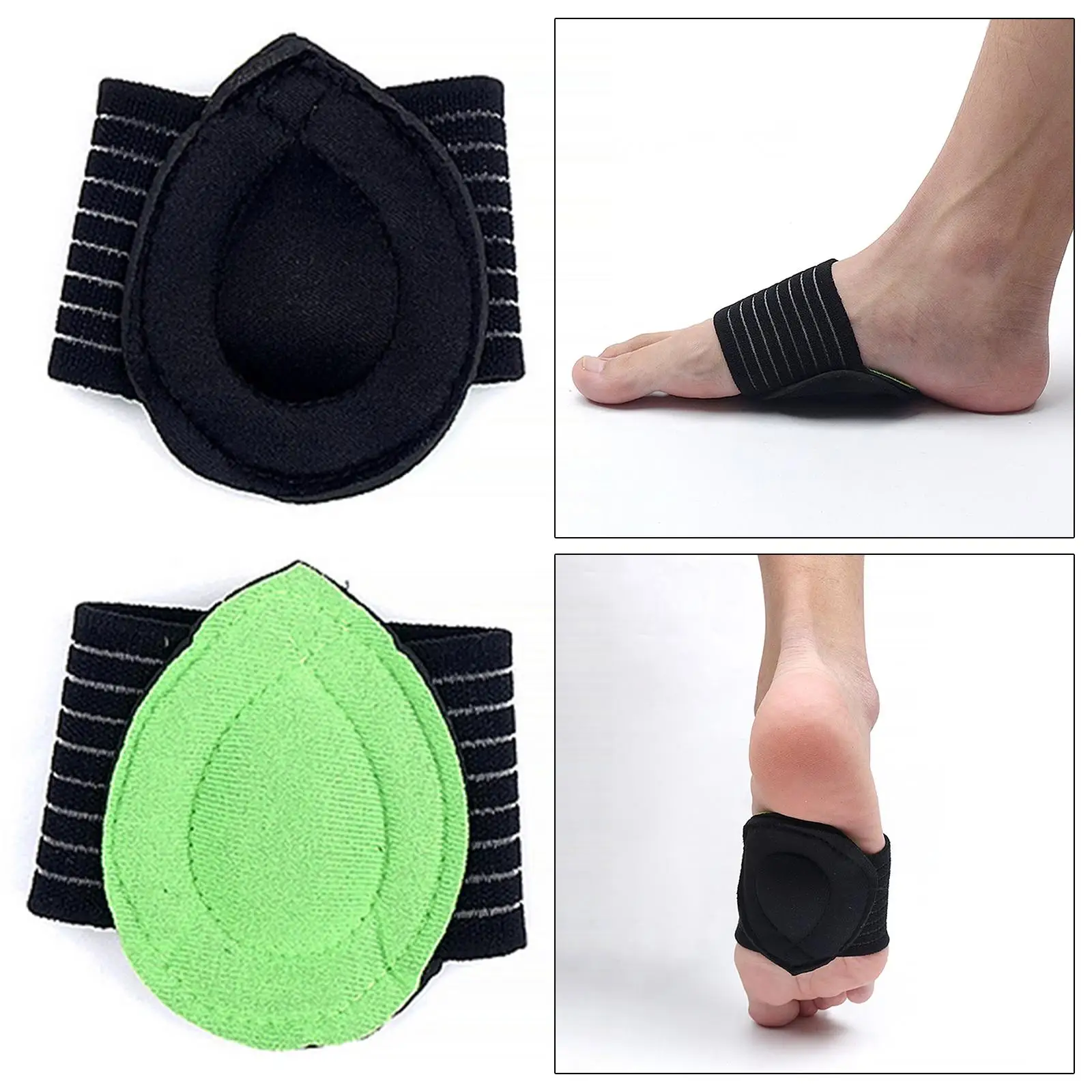 Flat Feet Arch Support Foot Brace Unisex Cushioned Compression Pads for Fallen Arches Fasciitis Varus Shoe Inserts Foot Relief