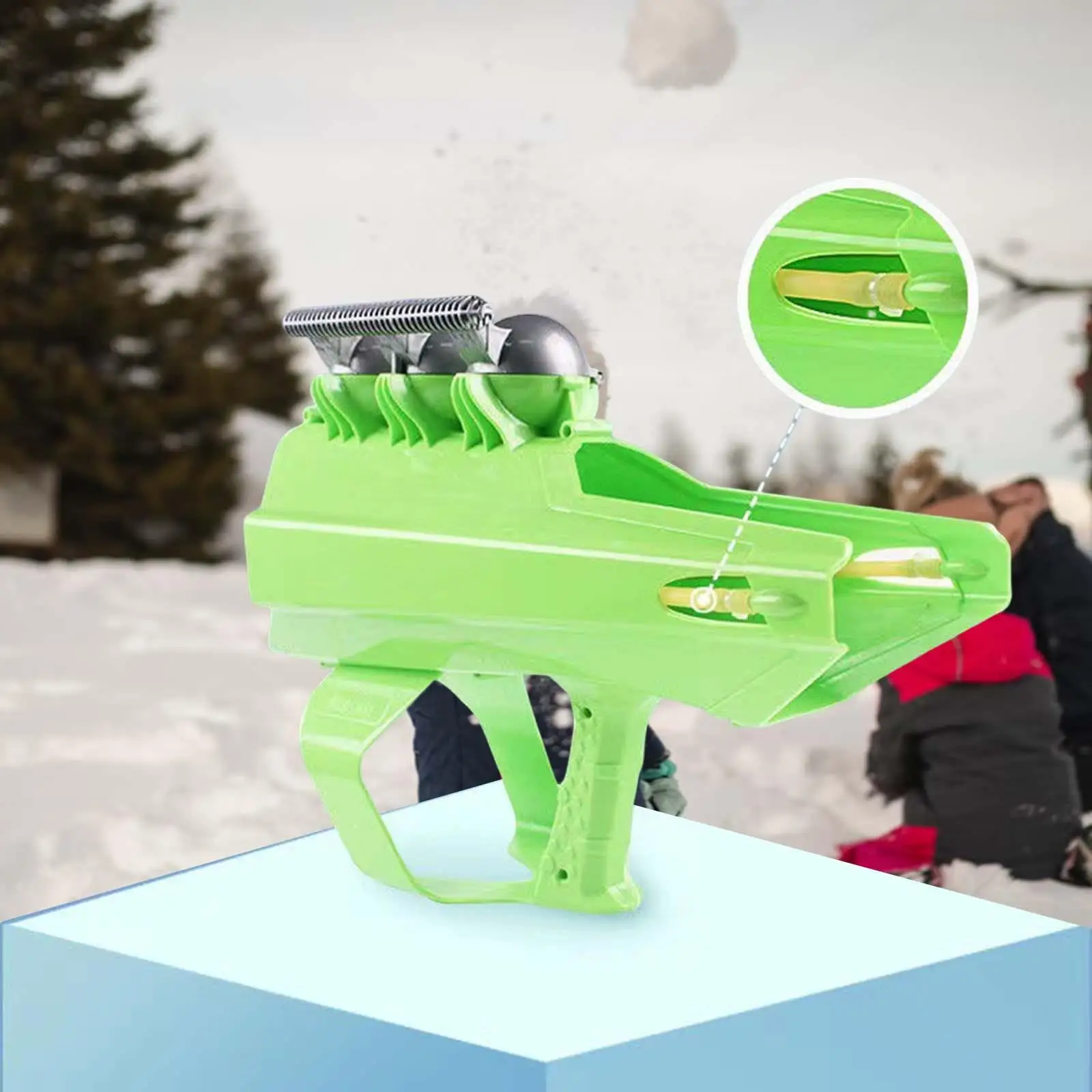 Snowball Launcher Flexible Ages 8+ Outdoor Maker Easy to Pull