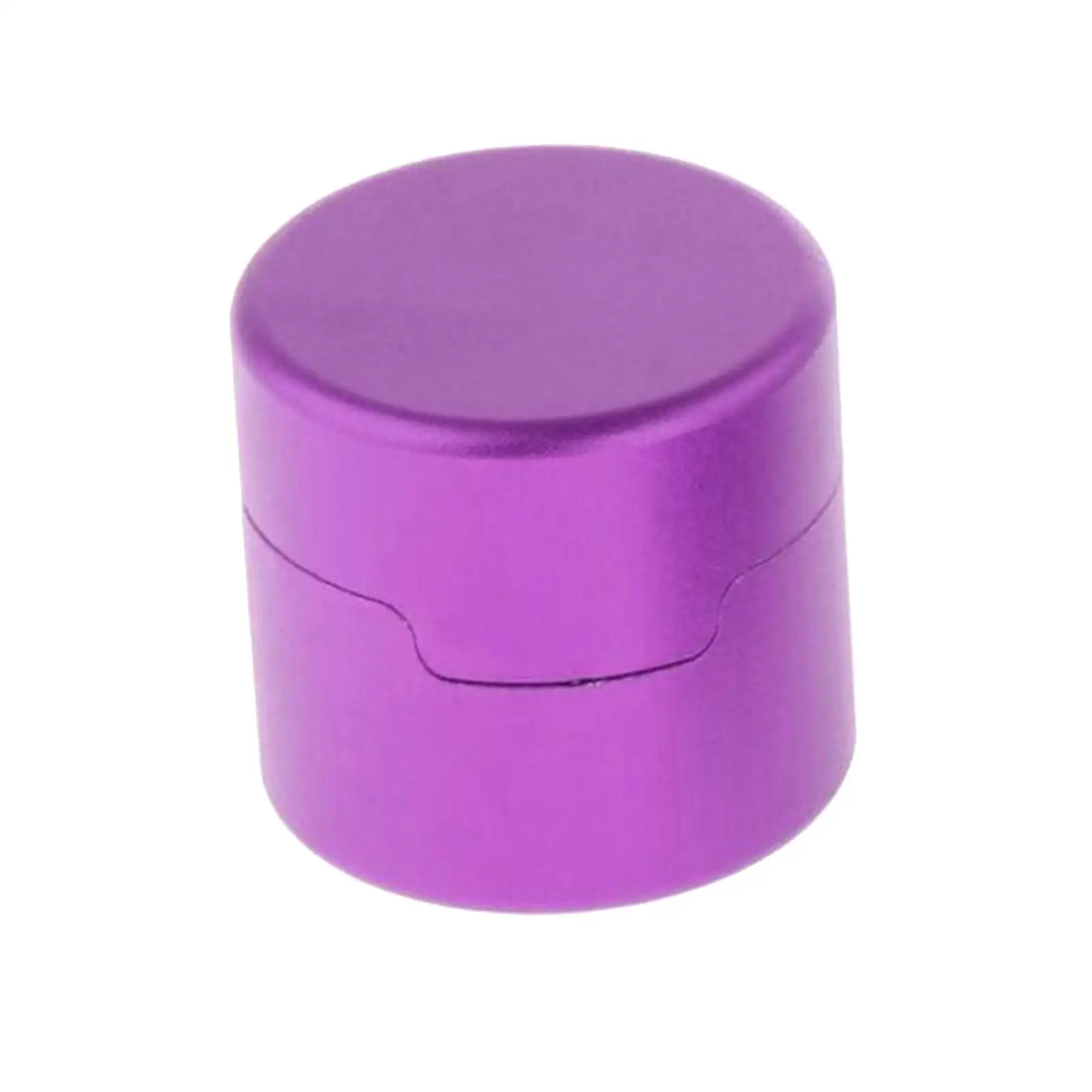 Pool Cue Chalk Holder Round Shaped Cup Box Carrier Case Easy to Use Mini Container Organizer Aluminum Alloy Snooker Accessories