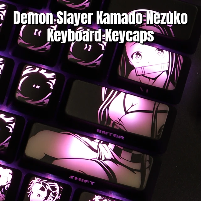Demon Slayer Keycaps Set Kamado Nezuko Anime - Keysium