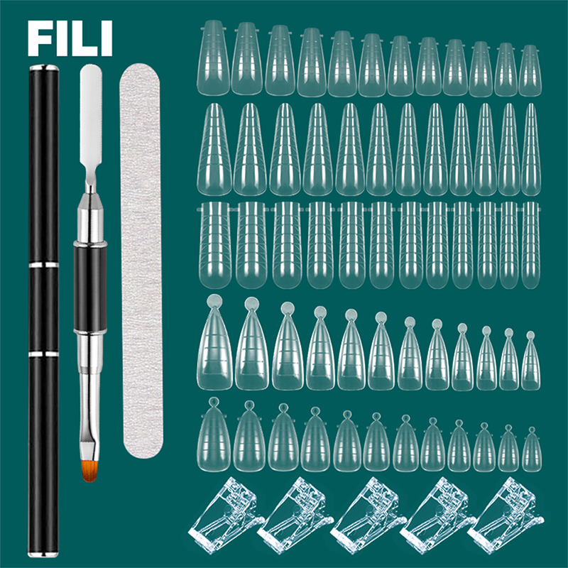 Best of FILI Nails Art Tool Set Quick Building Mold Nail Brush Kit Dual Forms Nail Extension System With Nail Pen Gel Clips For Top Form Reviews & Tips