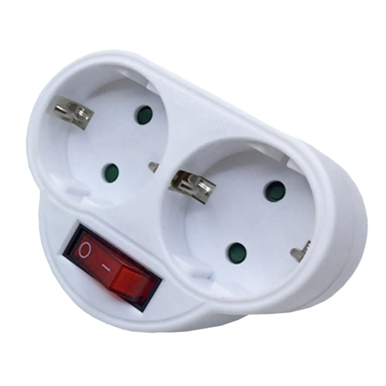 Travel European Plug Adapter Accessories Replacement with Switch Durable