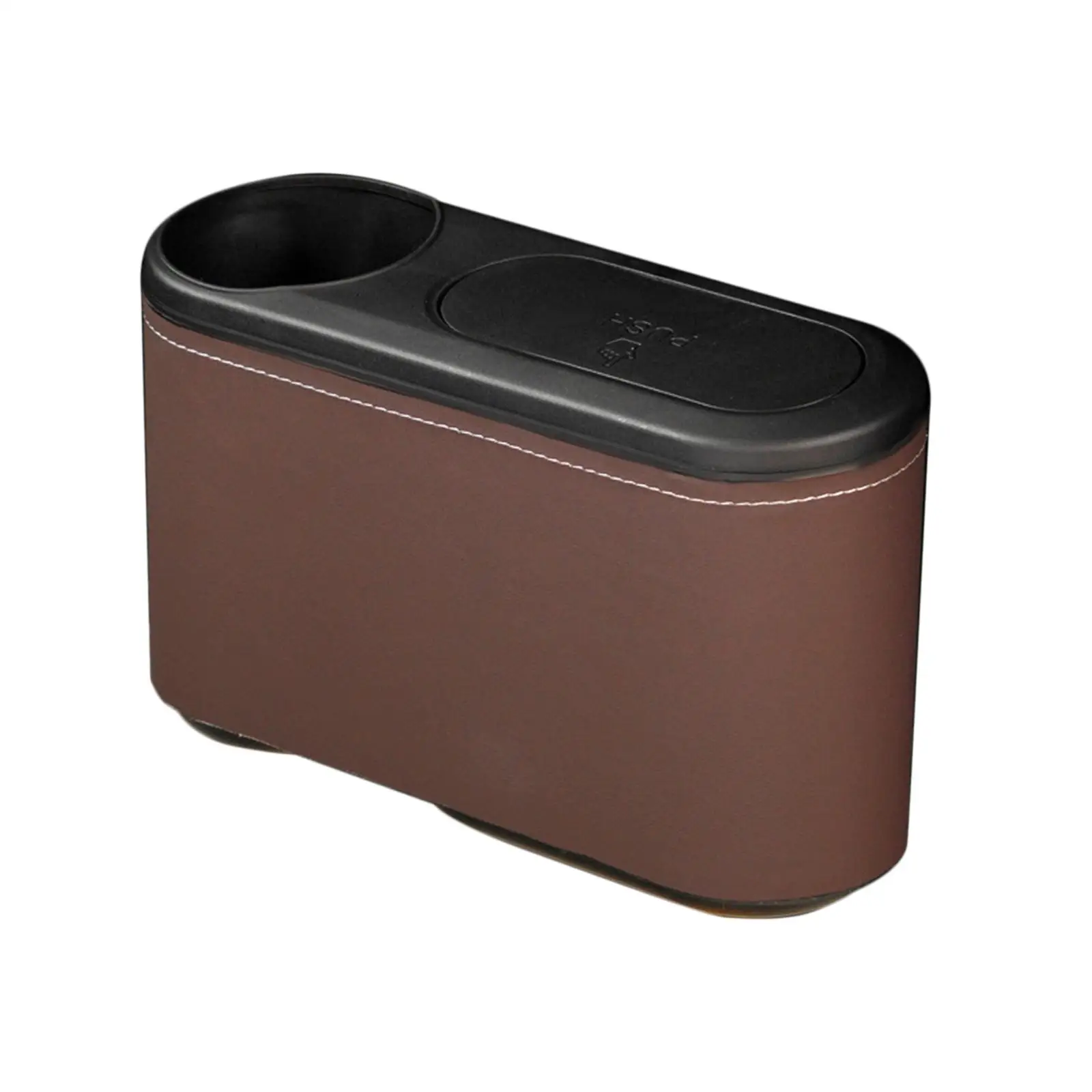Vehicle Trash Bin Car Accessory for Interior with Lid Pressing Car Trash Can