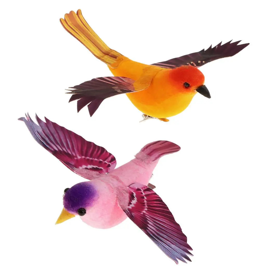 Realistic artificial feathers decoration animals figure