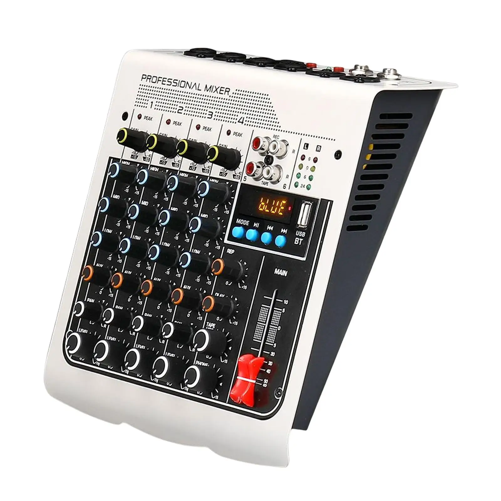 Portable Audio Mixer Sound Mixing Console PC Recording Input for Live Broadcast Music Recording