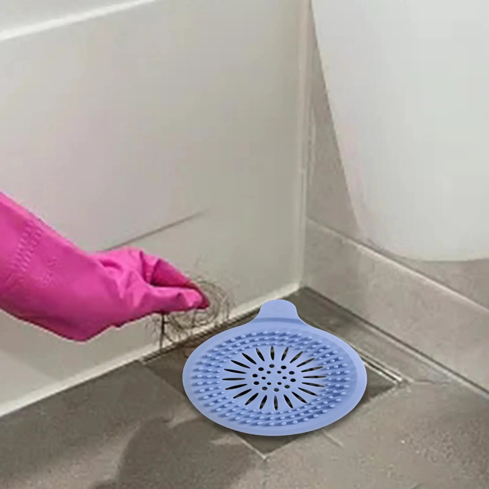 Shower Drain Cover Bathtub Stopper Durable Multipurpose Floor Drain Mat Tub Stoppers for Restroom Dormitory Household Kitchen