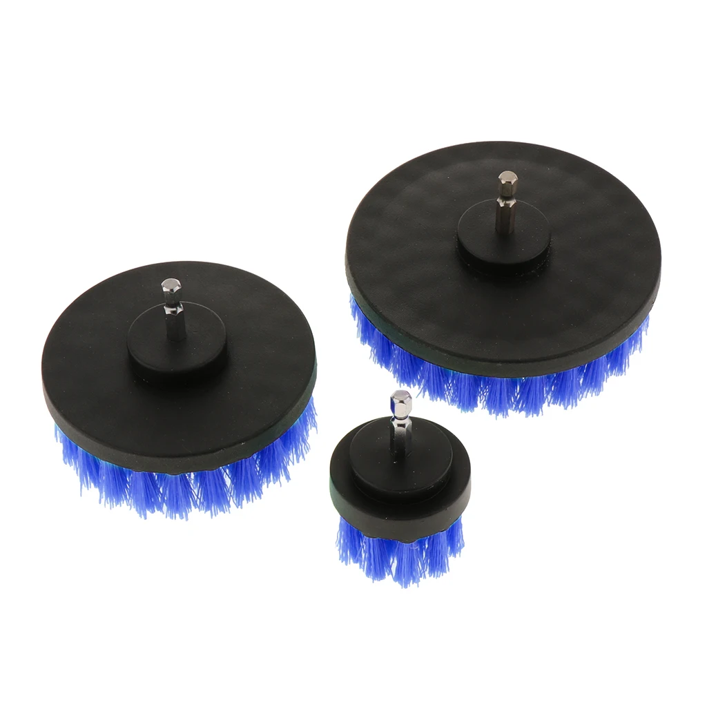 3PCS 2/4/5inch Tile Grout Cleaning  Scrub Brush Drill  for athroom Surfaces Tub, Shower, Tile, Grout, chen, etc