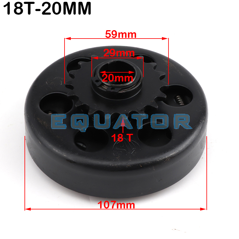 420 kette 18T 19mm/20mm GEHEN Kart Spaß Kreisel Automatische Kupplung für 168 Motor Kart Schlüssel gebaut Zubehör – Detail 3
