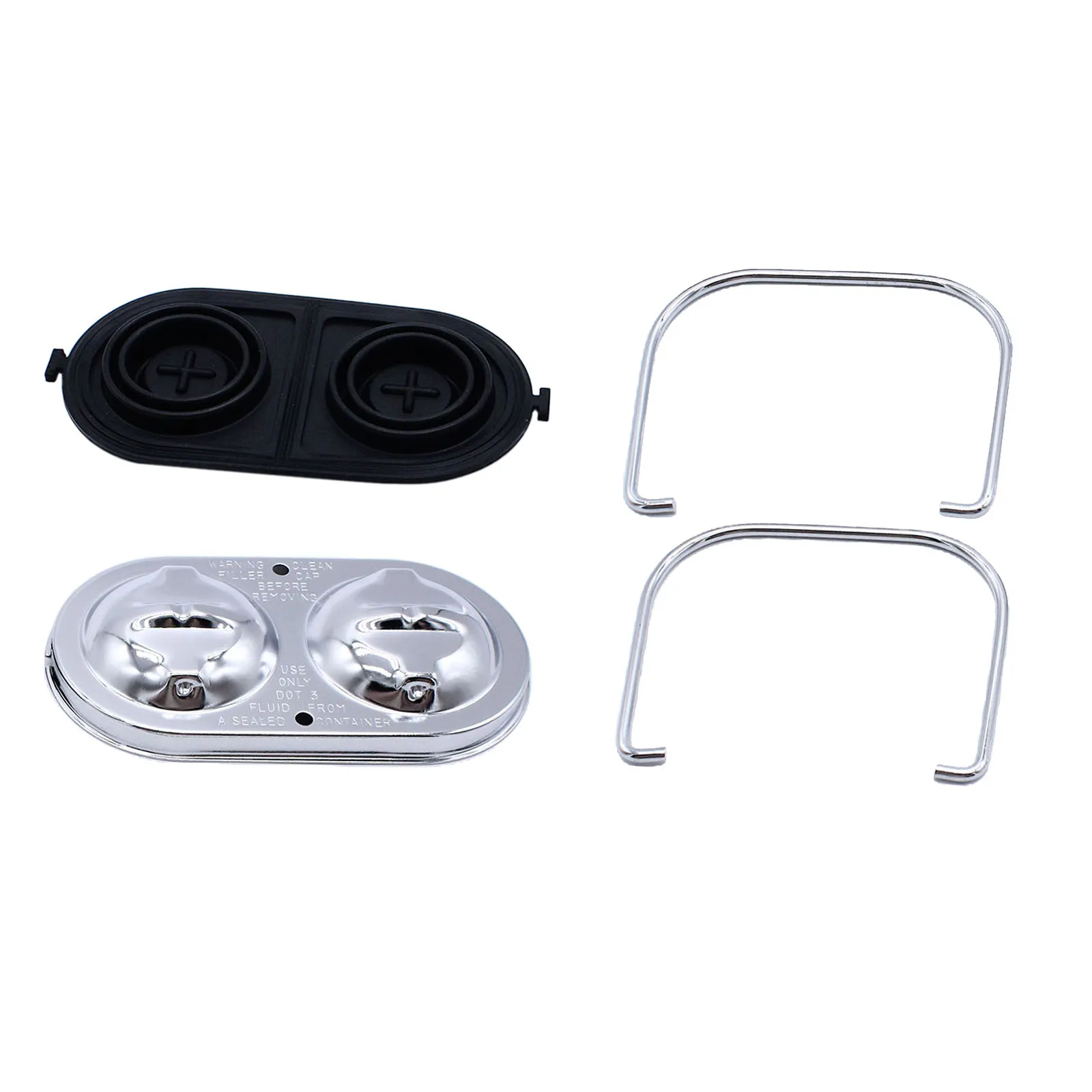 Cylinder Cover Chrome/ Direct Replacement/ Master  Simple Operation Dual Kit with Bails Gaskets for  .7L Simple operation
