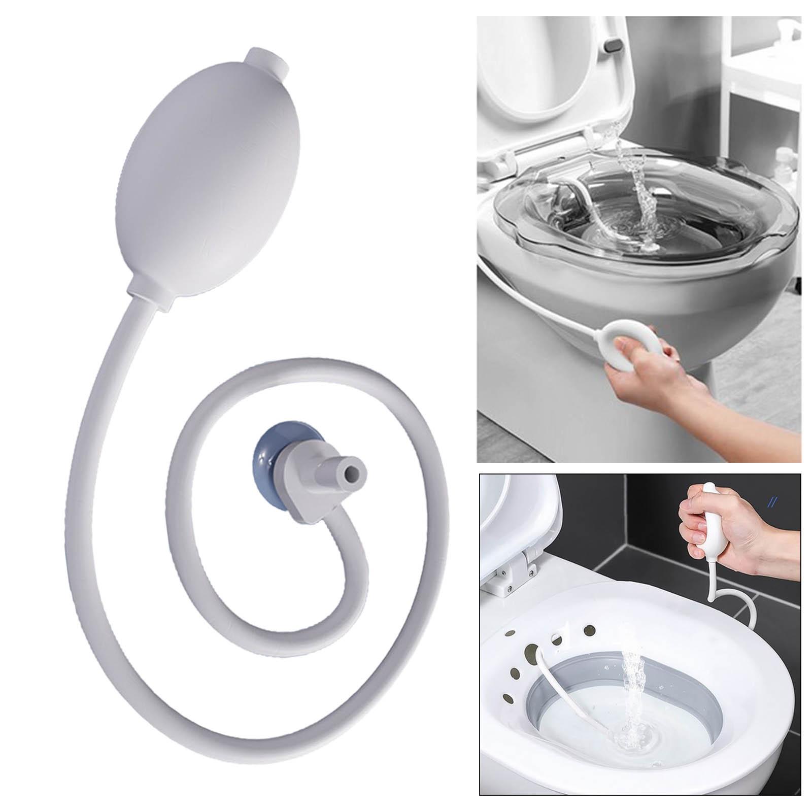 Sitz Bath Flusher Easy to Store Healthy Care Cleaning Hand Sprayer for Toilet Seat Bathtub Wash Basin Pregnant Women Hemorrhoid