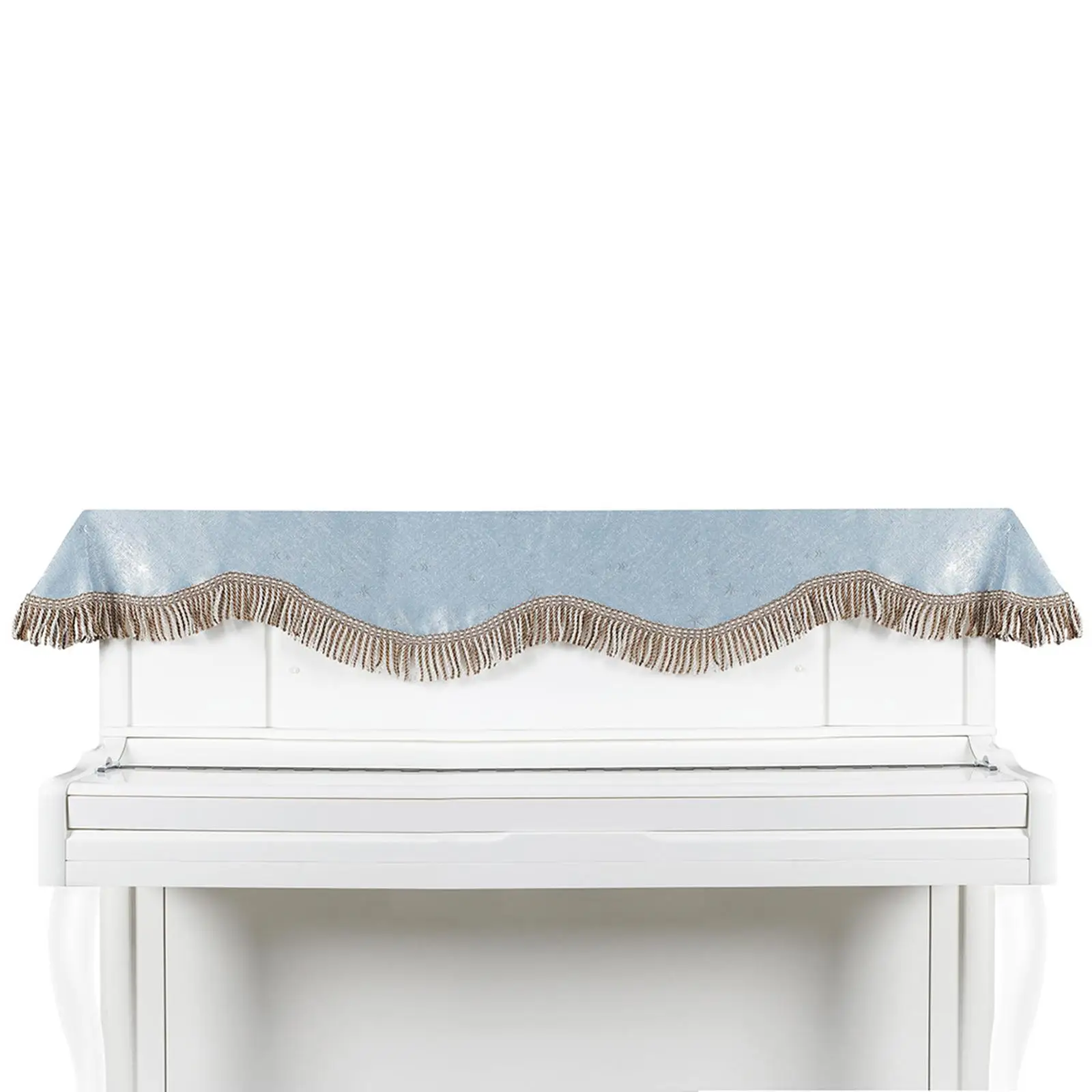 Universal Piano Half Cover Decoration Tassel Elegant Protective Dust Covers