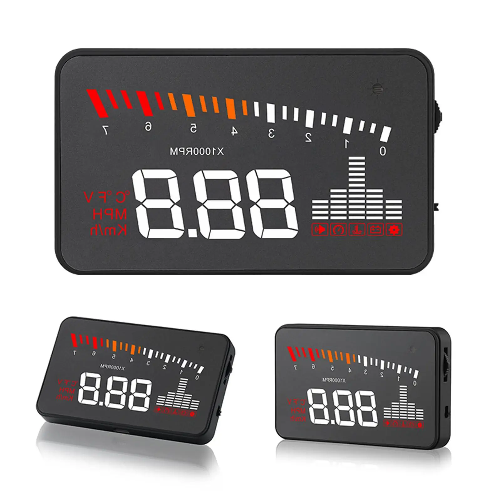 Car Heads up Display Fatigue Driving Reminder Speedometer Head up Projector
