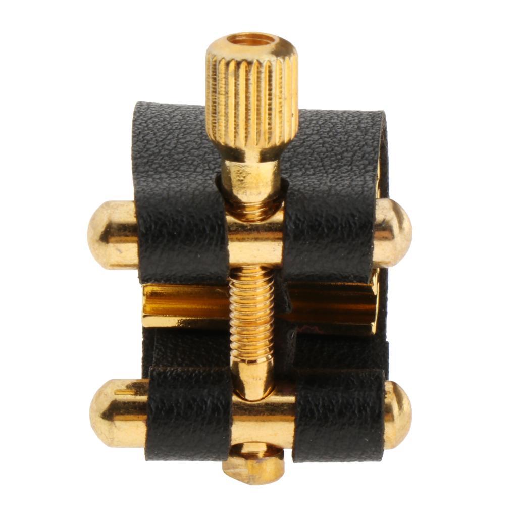 Sax Ligature Clip for Saxophone Clarinet Ligature Metal Bakelite Mouthpiece Quick and Precise Tightening Easy to Use.