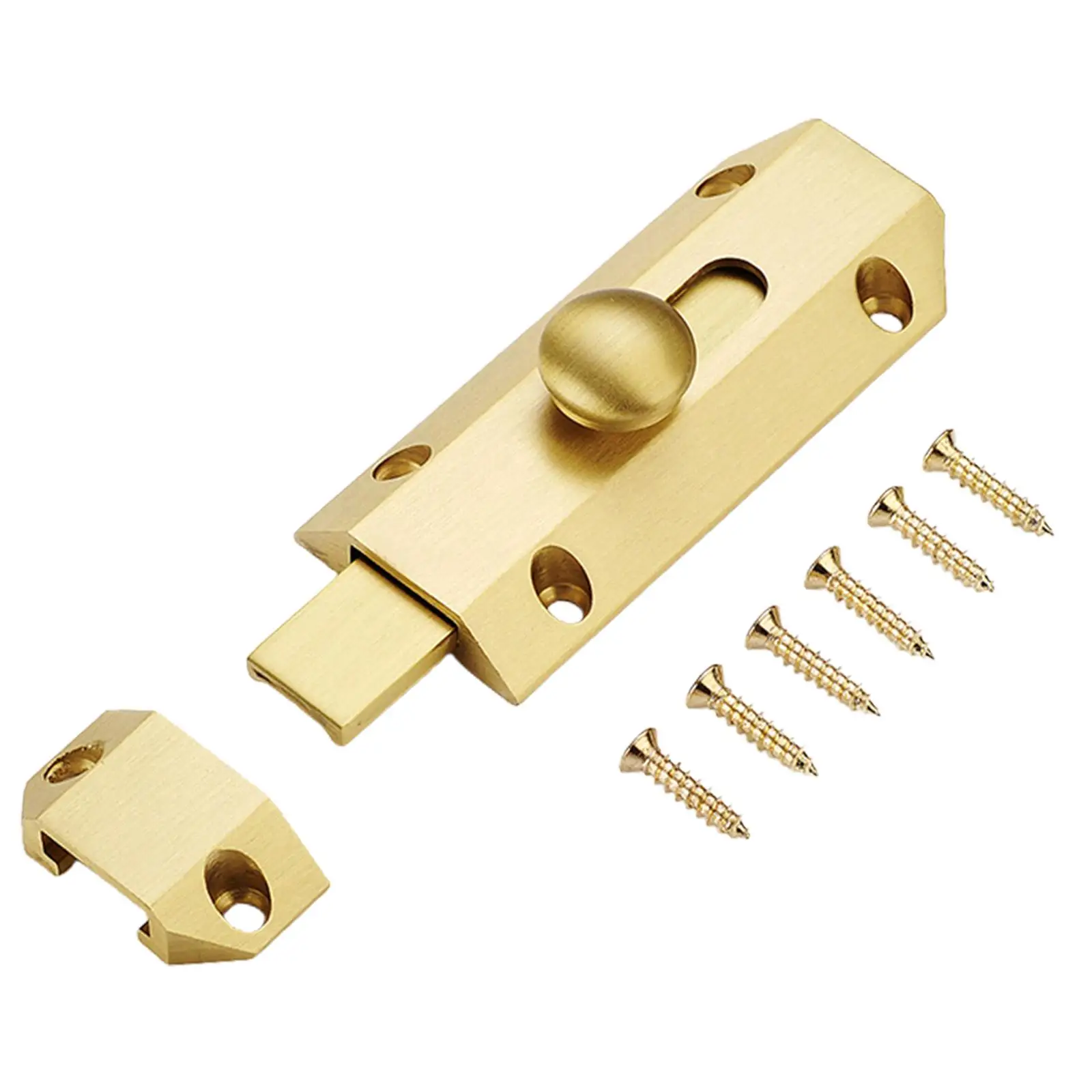 Door Security Slide Lock Latch Safety Door Lock Thickened for Warehouse Push Pull Door Household Living Room School