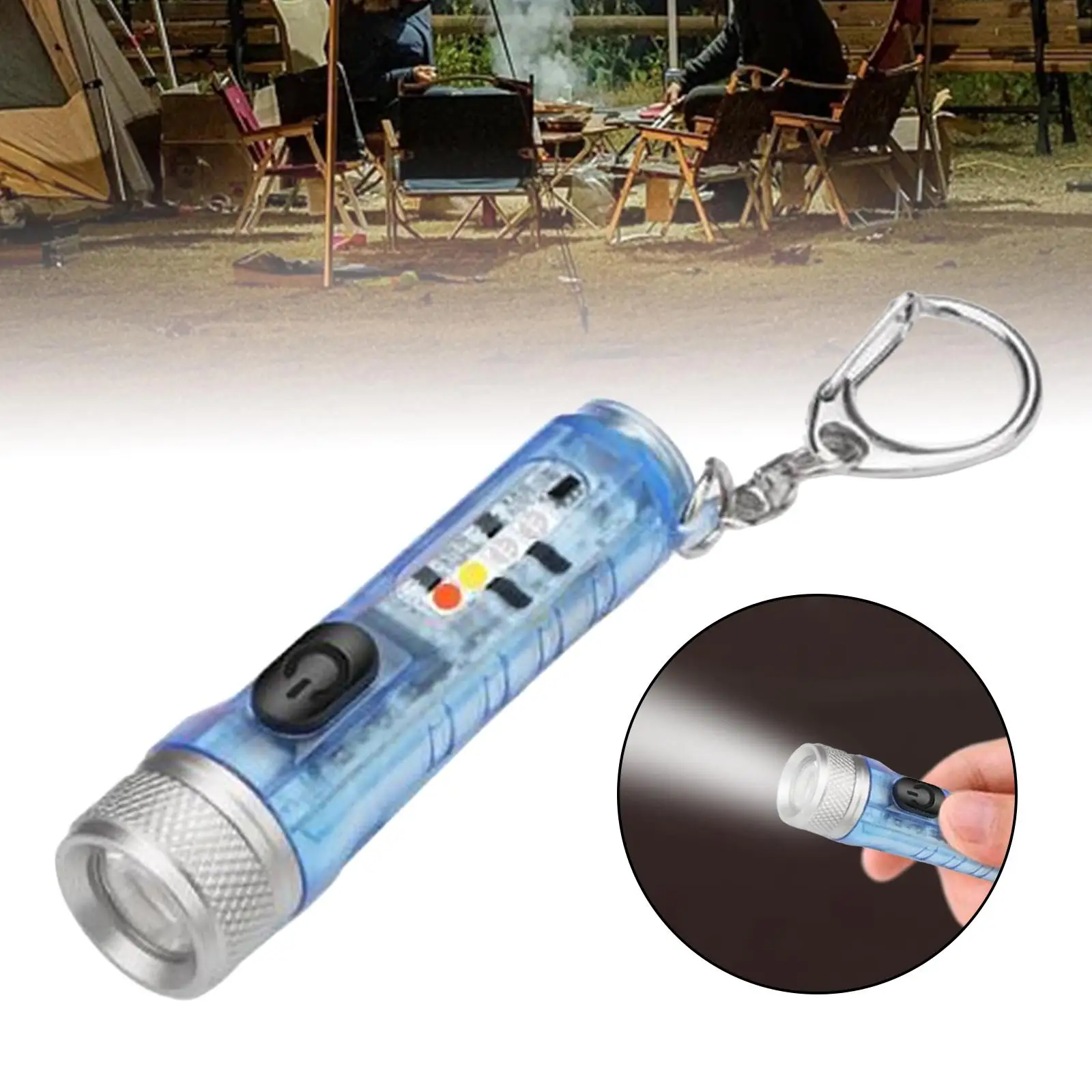 Portable Mini LED Flashlight USB Rechargeable Pocket Light LED Work Light Torch Small flashlights for Outdoor Hiking Backpacking