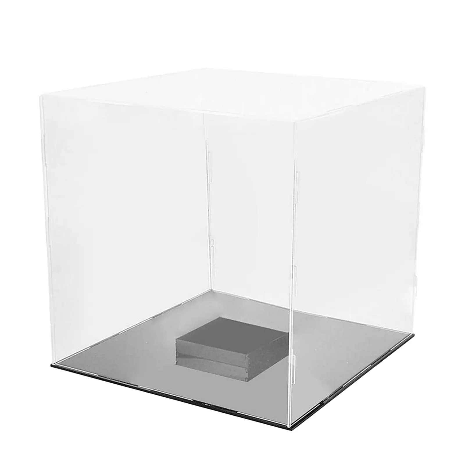 Acrylic Display Case 9.84`` Showcase for Action Figures, Stackable Collection Acrylic Cube for Model Cars, Statue Miniature