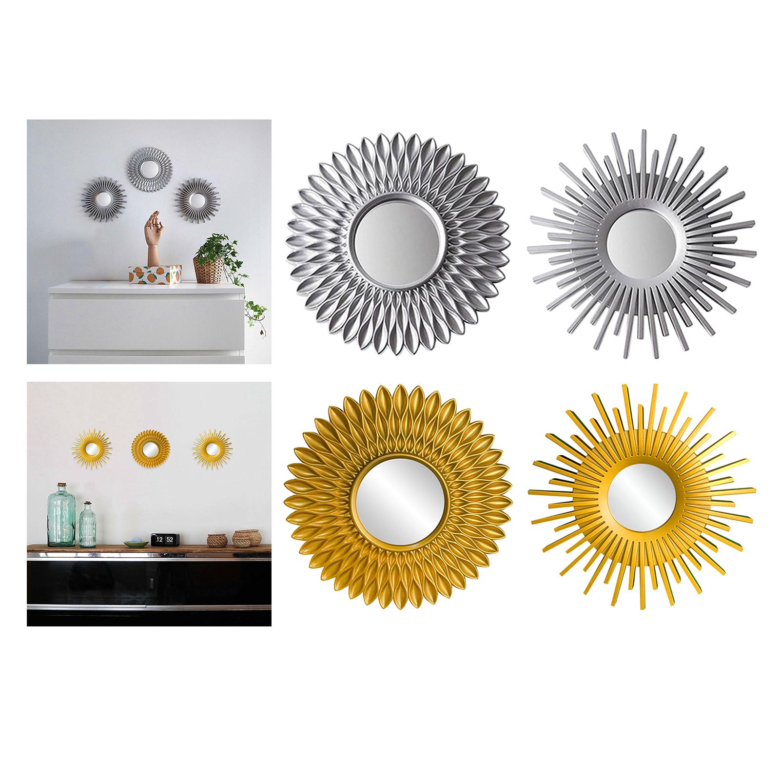 Art Decoration Wall Mounted Round Mirror Dressing Wall Hanging Bathroom Mirror Modern Decorative Boho Wall Decor Mirrors