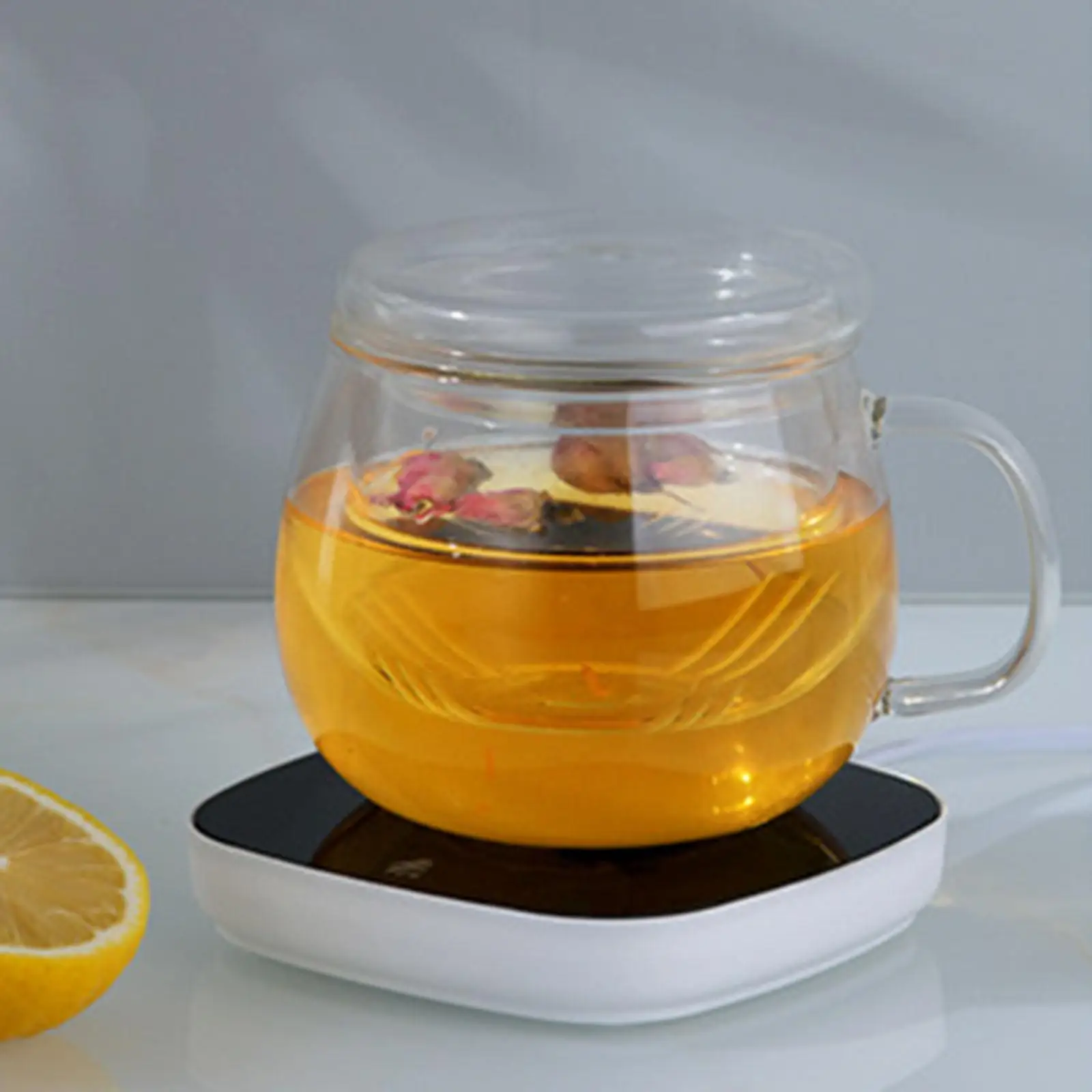 Electric Tea Cup Warmer Coaster Automatic Temperature Control Tea Milk Espresso Cup Mat
