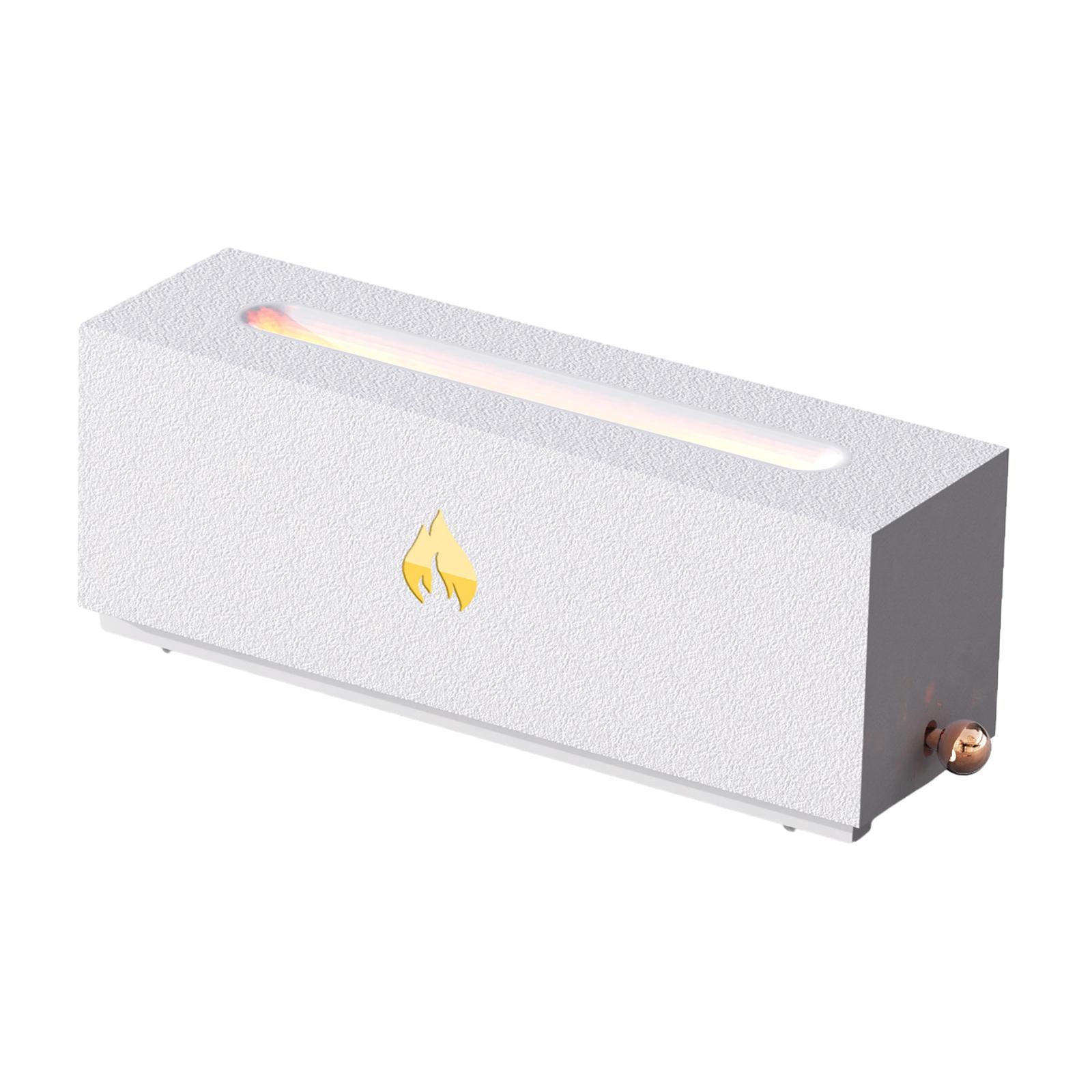 Portable Flame Diffuser 3 Light Modes with Cable Quiet Romantic Fragrance Aroma Diffuser for Desktop Home Office Yoga Decoration